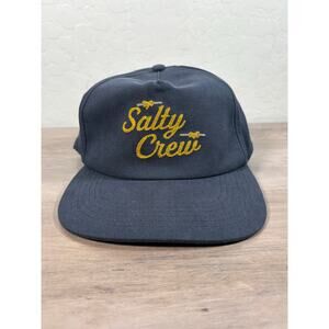 Salty Crew Blue Yellow Stitched Men's‎ Adjustable Cap Hat- NWT